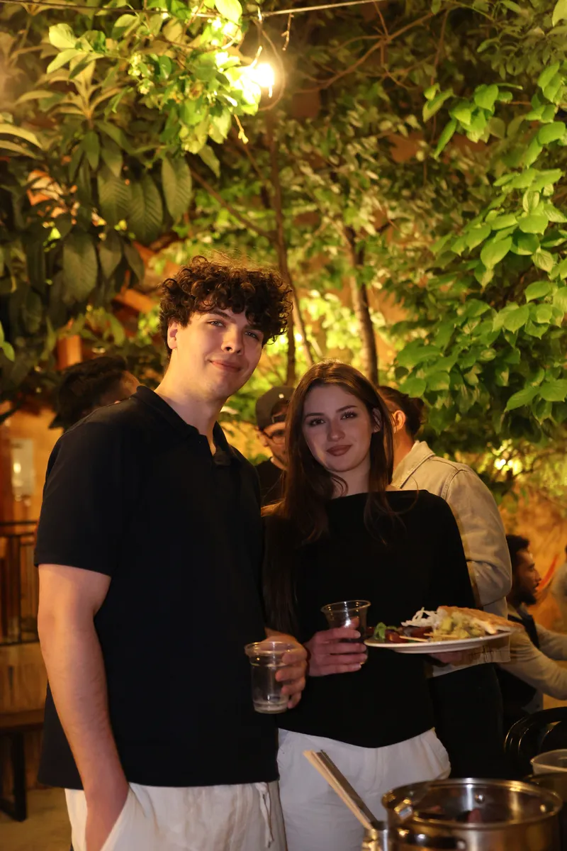 Guests socializing at Pink Bubble hostel