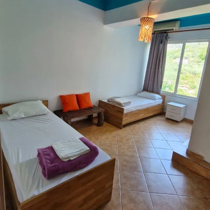 Private room at Trip'N'Hostel Seaside with twin beds